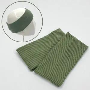 남녀공용 무지 골지 반다나 헤어밴드 카키