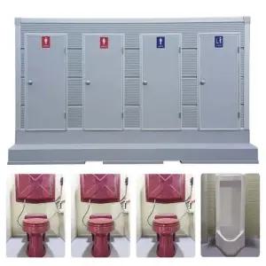 포세식화장실 박스형 양변기3개 소변기1개 EAB-4