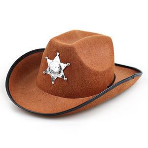 보안관모자(브라운)/파티모자 파티용품 할로윈 크리스마스 풍선