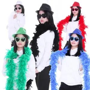 깃털 목도리 대 파티 이벤트 변장 코믹 소품 용품 치장 성인 엽기 공연 장기자랑 축제 연극 놀이