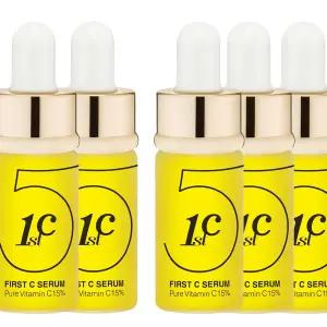 리즈케이 퍼스트씨 비타민C 5 퓨어 세럼 1박스 ( 5개 )  미백 잡티 기미 리프팅  눈가 주름 개선 펩타이드 센텔라 화장품 화이트닝 앰플 에센스