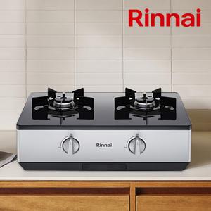 린나이 2구 가스레인지 가스렌지 펄실버 GTA24SJ 신제품