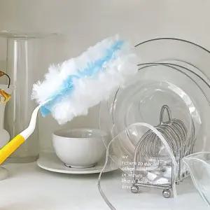 먼지청정 양면 먼지떨이 풀세트(스틱2개+롱스틱1개+리필 총60개)