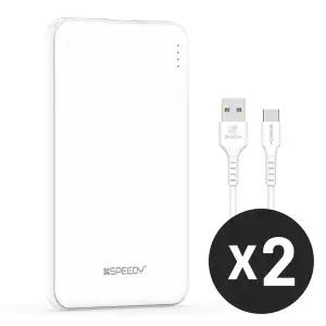 [1 개+1개] 스피디 슬림 핏 보조배터리 5000mAh (+C타입 케이블)