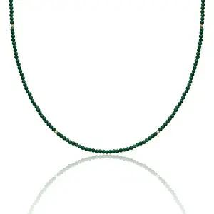 [스테이잼] 14K 말라카이트 비즈 목걸이