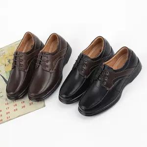 행텐 남성 천연가죽 옆라인 키높이 단화 로퍼 4cm