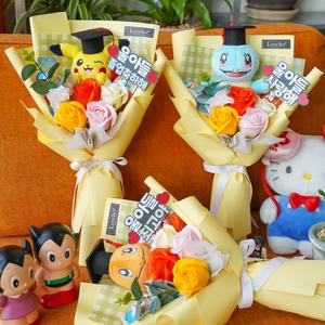 포켓몬 피카츄 킨더조이 인형꽃다발 유치원졸업식 어린이집 발표회 학예회