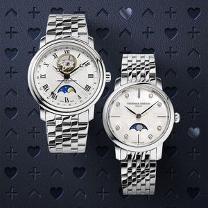 [선물 6종] 3년보증 백화점AS 프레드릭 콘스탄트 FC-206MPWD1S6B FC-335MC4P6B2 문페이즈 커플시계 메탈시