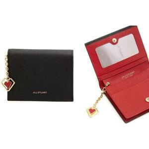 [갤러리아] JAWA5E774 [LILY] 블랙 쁘띠 참장식 배색 반지갑