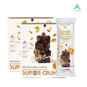 라이프엔 슈퍼크런치 프로틴 밀 바 45g×8개입×2박스