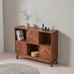 [오크빌]바움원목책장2단1200