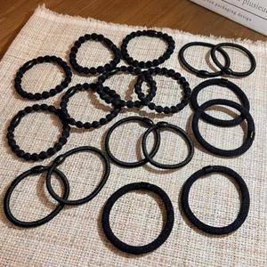 [다잇템] 여성 편한 10개 머리 엘라스틱 헤어끈 검정 세트