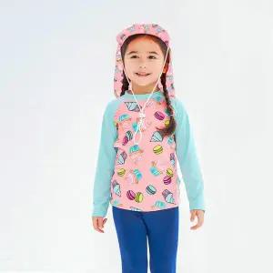 [보리보리/아이스샌드]아이스샌드 여아 아동 래쉬가드세트 BR-244105