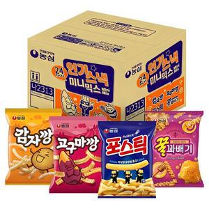 농심 인기스낵 미니믹스, 꿀꽈배기 6p + ..., 1세트