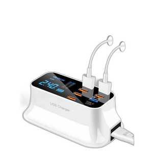 고속 충전 usb 스마트 8 멀티 c-타입 포트 충전기 홀 케이블 선