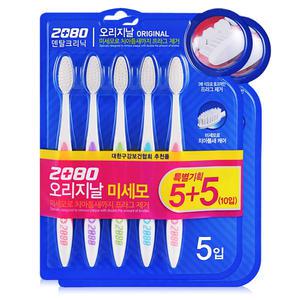 2080 오리지날 미세모 칫솔 10개