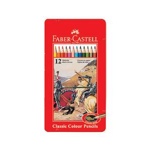 파버카스텔 일반색연필 12색 철제케이스 유성색연필