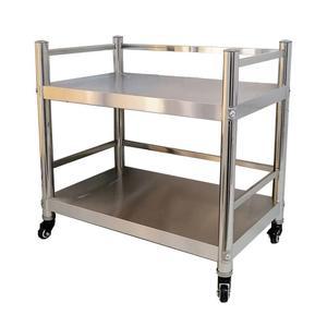 다용도수납장 전자렌지 수납선반 W45 이동식 바퀴 철제 2단 H60