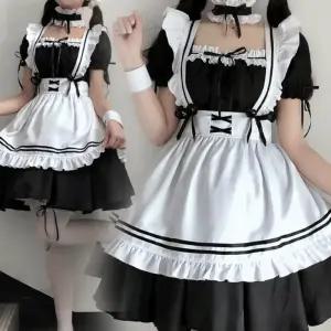 여자 메이드복 코스프레 의상 3size 여성 옷 코스튬 할로윈데이 파티 이벤트 축제 페스티벌 게임 복장 룩