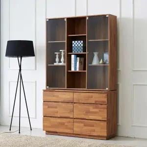 우아미가구 셀채 3단 서랍 장식 책장 1200