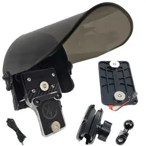 K2SU 일체형 오토바이 핸드폰 자석 충전 거치대 +햇빛 가리개 풀세트