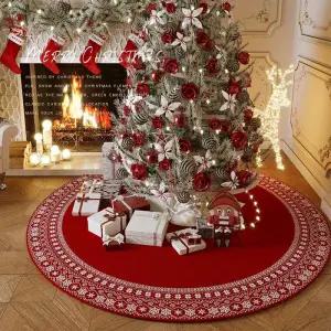 크리스마스러그 트리러그 크리스마스카페트 원형 거실