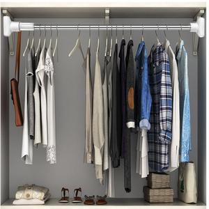 압축봉3m 스테인레스 스틸 텔레스코픽 막대 조절 가능한 문짝 커튼 연장 샤워 드릴링 욕실 없음 40 140cm