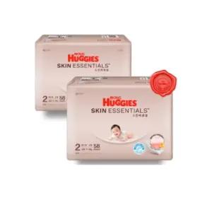 하기스 NEW 스킨에센셜 2단계 공용 (밴드형) 58매 2팩 (총 116매)