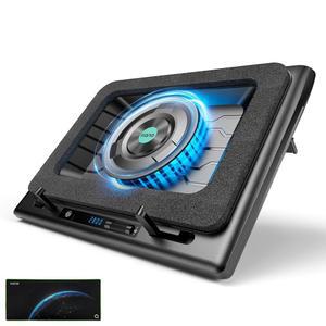 llano V13 게이밍 노트북 쿨러, 냉각 패드 스탠드, 5.5인치 외장 팬, 고속 컴퓨터 15.6-21인치, 조절 가능한 속도, 터치 컨트롤, 3포트 USB A, 마우스 포함