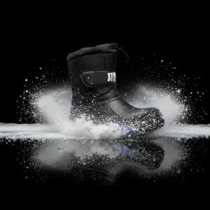 R2N 로드 방한부츠_블랙/남성 겨울 털 오토바이 라이더 내피 탈부착 방한화