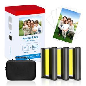 KP108 Canon 호환 SELPHY 호환 포토 프린터 CP1500 CP910 인화지 KP-36IN 6 인치