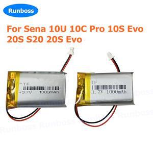 Sena 10U 10C Pro 10S Evo 20S 50S 5s 30K 블루투스 헬멧 헤드폰 배터리 용 교체