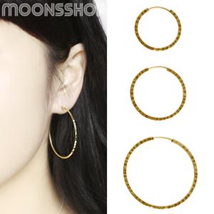 10K 골드링 컷팅링 금링 귀걸이 파이프링 2cm-6.5cm 14k 링귀걸이 미니링 골드링 여성 여자 패션 데일리