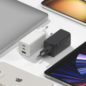 리큐엠 65W 초고속 3포트 미니 멀티충전기 고속충전어댑터 GaNPD 아이패드 노트북