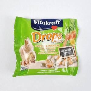비타크래프트 당근 민들레 미니 드롭스 40g 햄스터 토끼 기니피그 소동물간식 사료 먹이