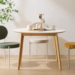 보루네오 마르체 롤리 자작나무 HPM 원형 원목 식탁 테이블 900 BCM633C