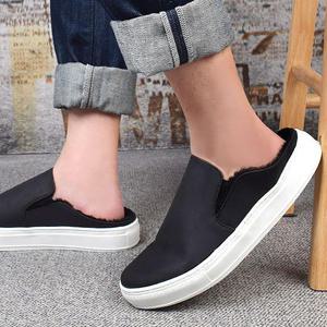 DM-크리스 남성 겨울 털슬리퍼 뮬 블로퍼 슬립온 스니커즈 캐주얼화 털단화 털신 털신발 방한화 남자신발