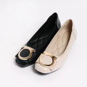 [롯데백화점]원더슈즈 원더슈즈 헬렌에나멜 하이쿠션 플랫&로퍼 3CM P-P801