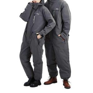 일체형 스키복 방한복 라이딩 롱패딩 배달 바이크