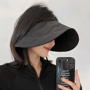 여성 롤 암막 썬캡 모자 여름 챙 사파리 선캡 여름 휴가 비치 해변 여성 모자