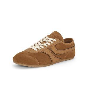 스니커리나 발레 스니커즈 여성용 가죽 플랫 귀여운 캐주얼 경량 러닝 소프트 - Y2K 레트로 논 슬립 테니스 & 라켓 스포츠 프레피 우아한 애슬레저 트렌디한 편안한 워킹