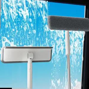 유리 창 청소 도구 베란다 창문 닦이 밀대 걸레 3단