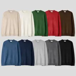 (보풀걱정NO/부드러운촉감/필수아이템) 스탠다드핏 워셔블 라운드 캐시미어 니트 깔끔한 남친룩 nt0001