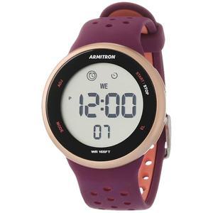 아미트론 스포츠 유니 디지털 크로노그래프 실리콘 스트랩 시계 40 8423