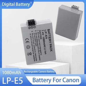 LP-E5 배터리 1080mAh 충전식 캐논 450D 키스 X2 X3 F 반란군 XS T1i 카메라