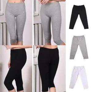 [아우트]여성 면스판레깅스 면스판 레깅스 8부