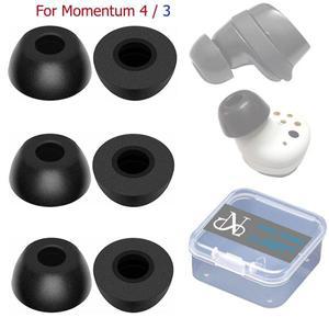 젠하이저 호환호환 모멘텀 트루 무선 4 메모리폼 이어팁 3세트 블랙 소프트 커버 탈락 방지 이어패드