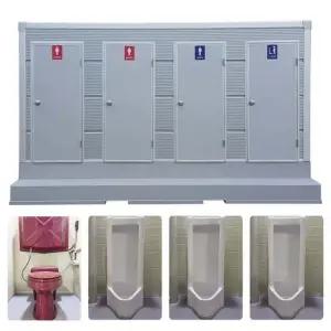 포세식화장실 박스형 양변기1개 소변기3개 EAB-4