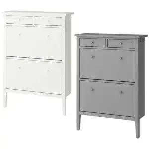 GULLABERG 굴라베리 2칸 신발장 88x30x122cm 슬림신발장 현관신발장 신발정리함