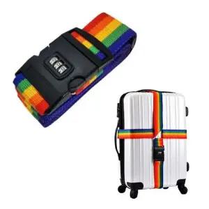 스트랩 십자형 레인보우 캐리어 잠금 잠금장치 네임택